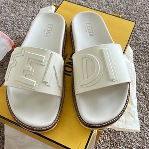 Fendi rubber slides